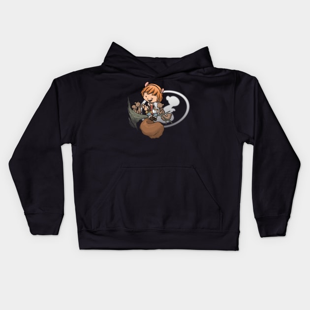 Fine Squirrely Friends Kids Hoodie by Dooomcat